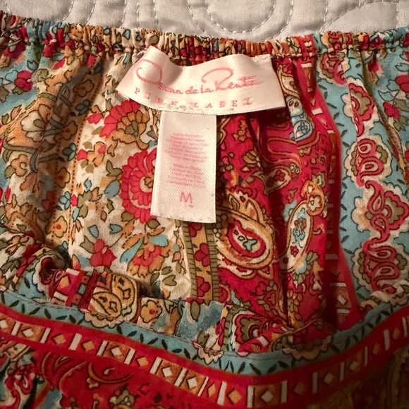 Oscar de la renta babydoll Red Paisley Print - Picture 6 of 6